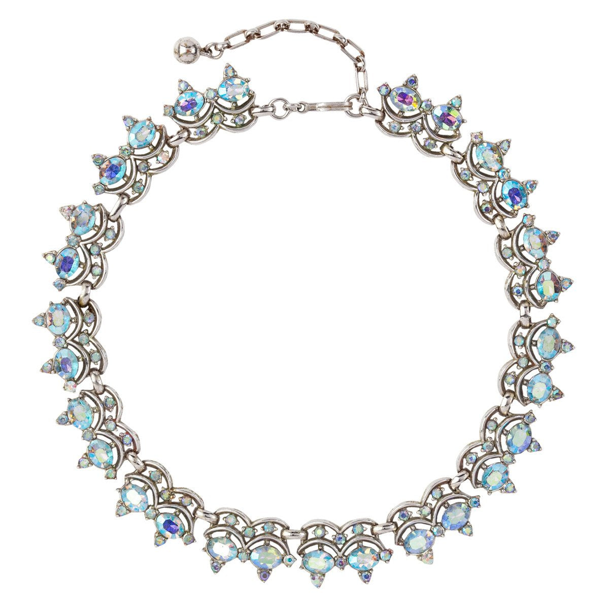 1950s Vintage Trifari Aurora Borealis Necklace