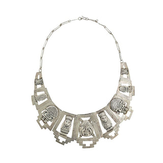 1970s Vintage Native American Totem Necklace