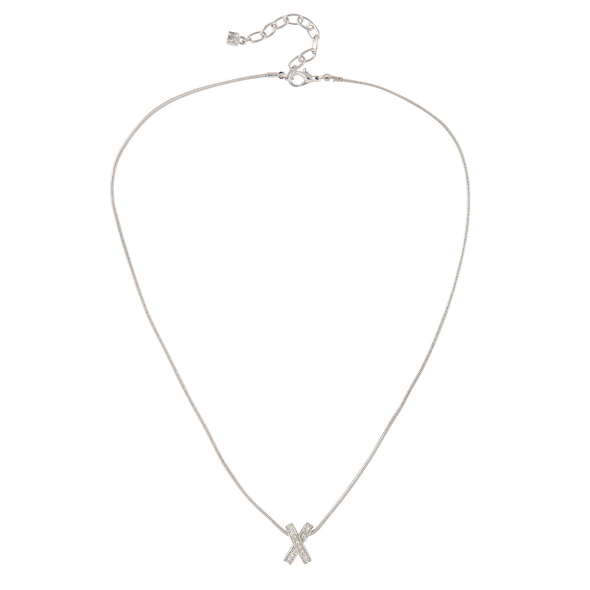 1990s Vintage Nina Ricci Criss Cross Necklace