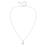 1990s Vintage Nina Ricci Faux Pearl Pendant Necklace