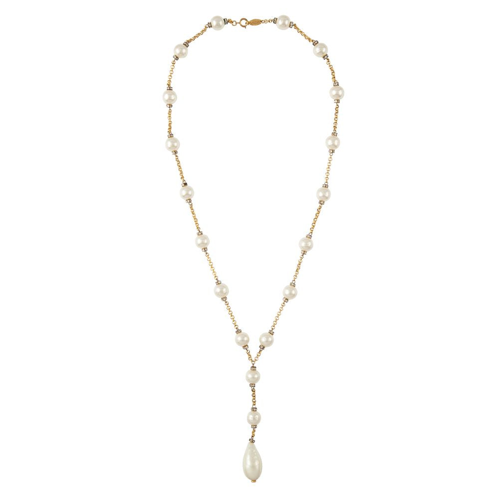 1980s Vintage Chanel Faux Pearl Statement Necklace