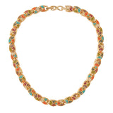 1990s Vintage D'Orlan Colourful Swarovski Crystal Collar
