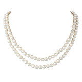 1960s Vintage Double Strand Faux Pearl Necklace