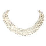 triple strand pearl necklace