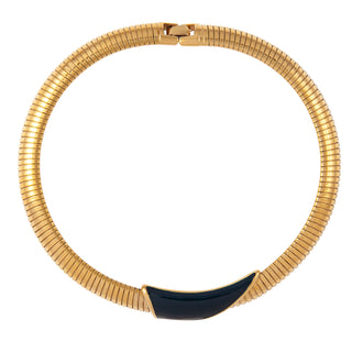 1980s Vintage Monet Enamel Flex Collar