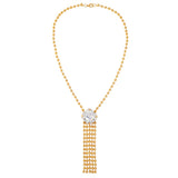 1990s Vintage Dramatic Tassel Necklace