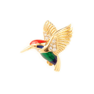 1960s Vintage Attwood & Sawyer Hummingbird Brooch