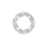 1960s Vintage Trifari Faux Pearl Wreath Brooch