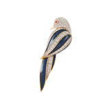 1990s Vintage D'Orlan Jay Bird Brooch