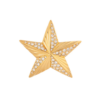 1990s Vintage Swarovski Star Brooch