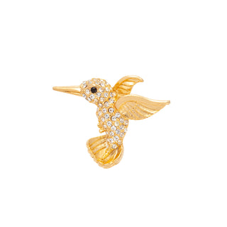 1980s Vintage Hummingbird Brooch