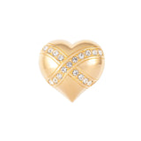 1990s Vintage Swarovski Heart Brooch