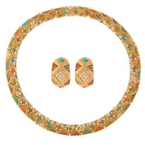 1980s Vintage D'Orlan Earring and Necklace Set
