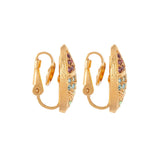 1980s Vintage D'Orlan Pastel Earring and Necklace Set