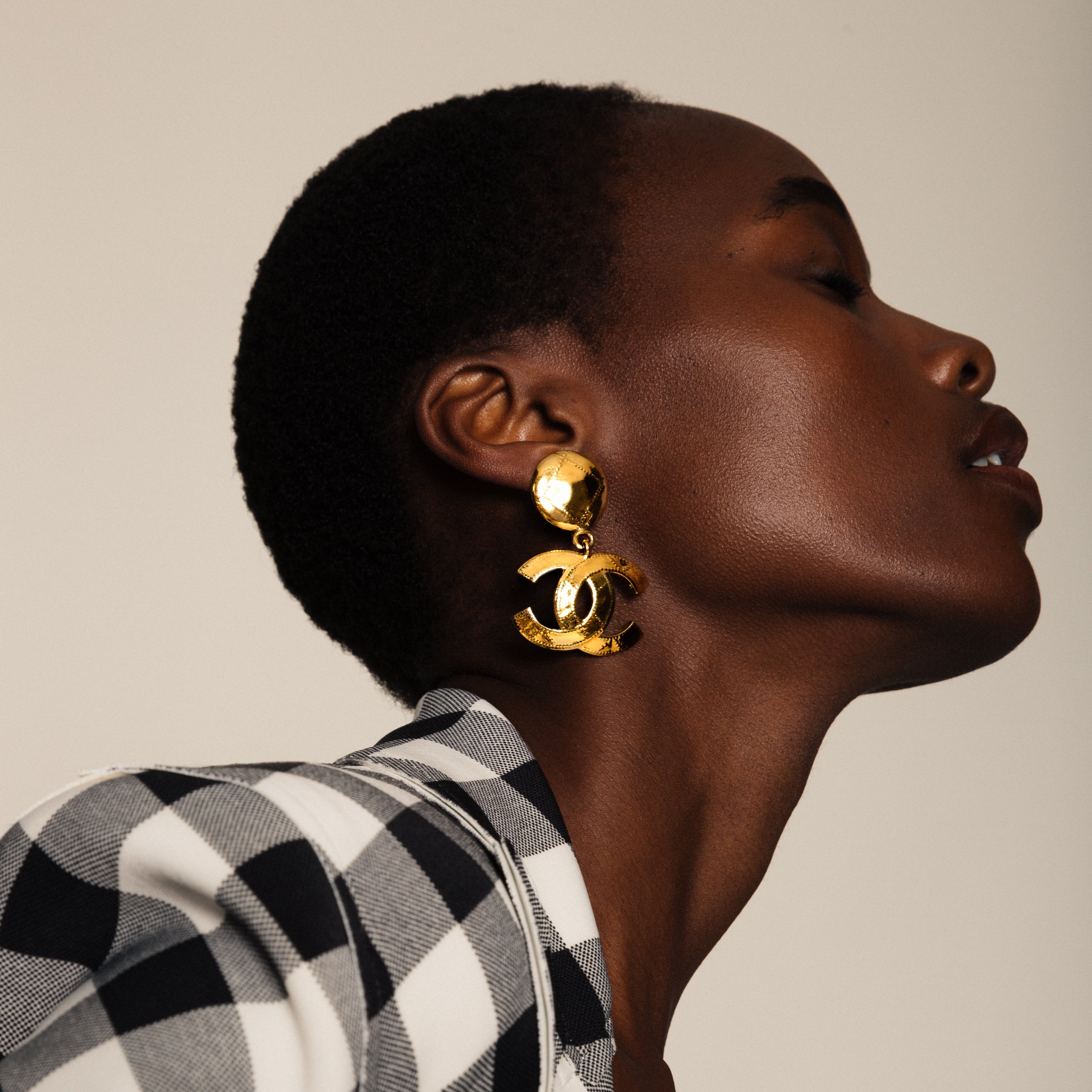 1994 Vintage Chanel Statement Clip-On Earrings