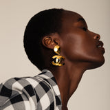 1994 Vintage Chanel Statement Clip-On Earrings