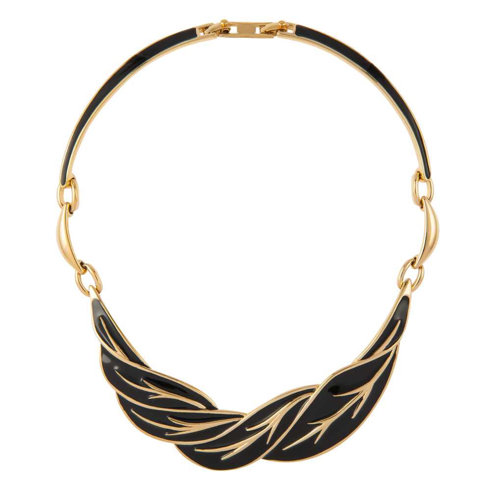 1980s Vintage Enamel Necklace