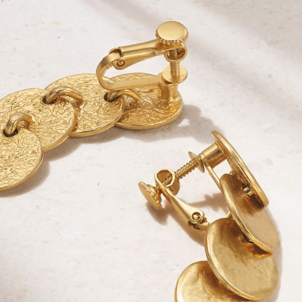 1990s Vintage Yves Saint Laurent Clip-On Earrings