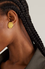 1990s Vintage Christian Dior Monogram Clip-On Earrings