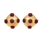 1980 Rare Gold plated Chanel Clip-On Earrings