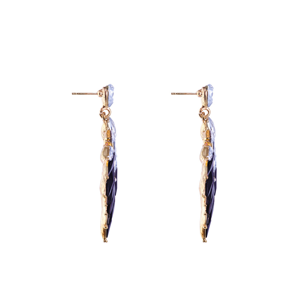 1990s Vintage Dramatic Drop Earrings