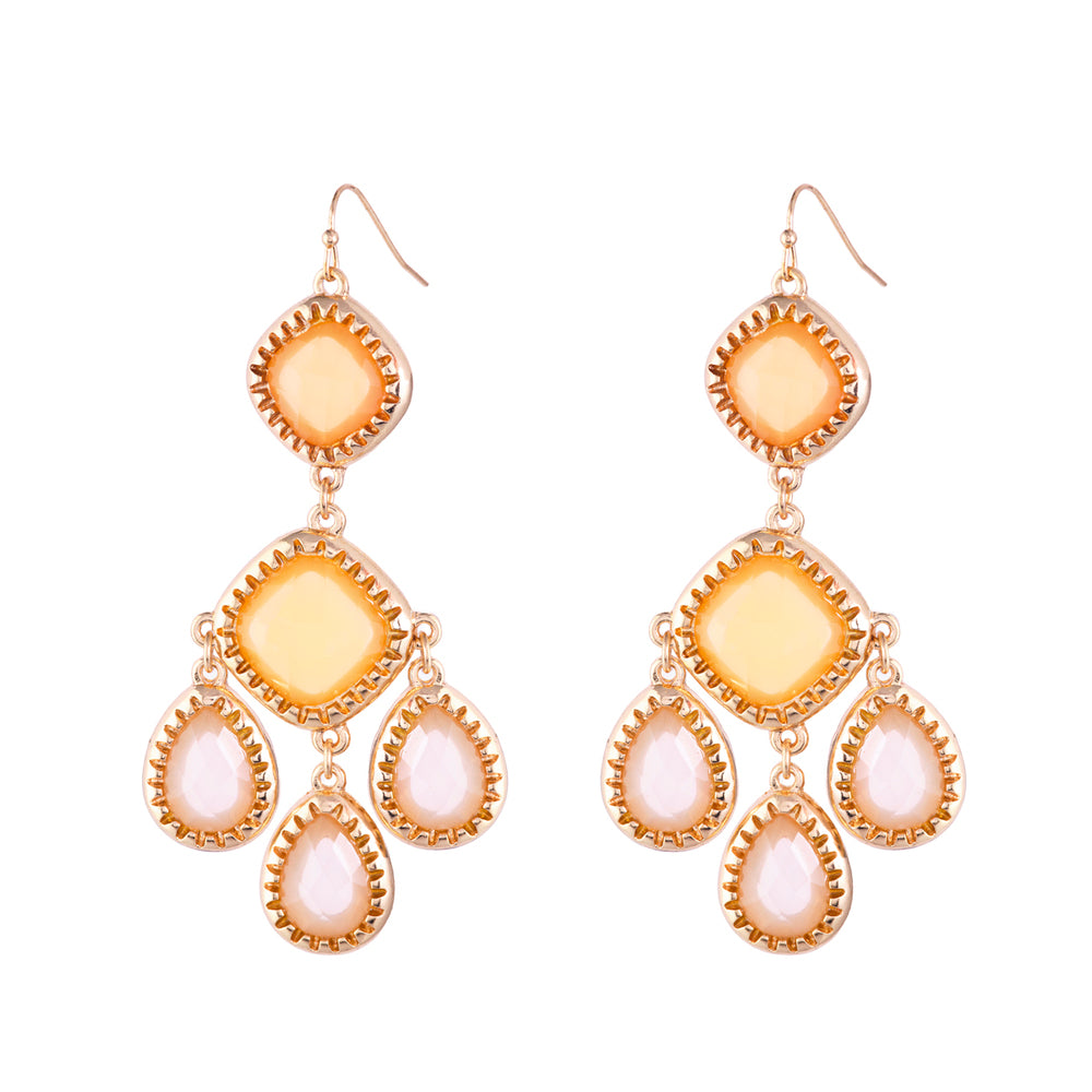 1990s Vintage Dramatic Drop Earrings