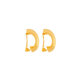 1980s Vintage Demi Hoop Clip-On Earrings