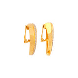 1990s Vintage Valentino Crescent Clip-On Earrings