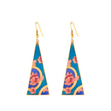 1980s Vintage Cloisonné Drop Earrings