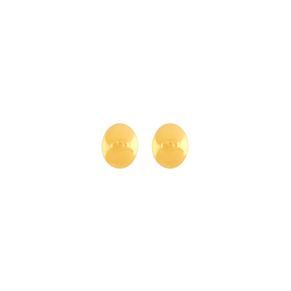 1990s Vintage Valentino Oval Clip-On Earrings