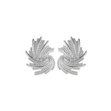 1970s Vintage Monet Swirl Clip-On Earrings
