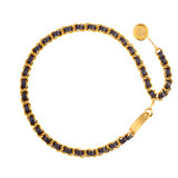 1994 Vintage Chanel Black Woven Chain Belt