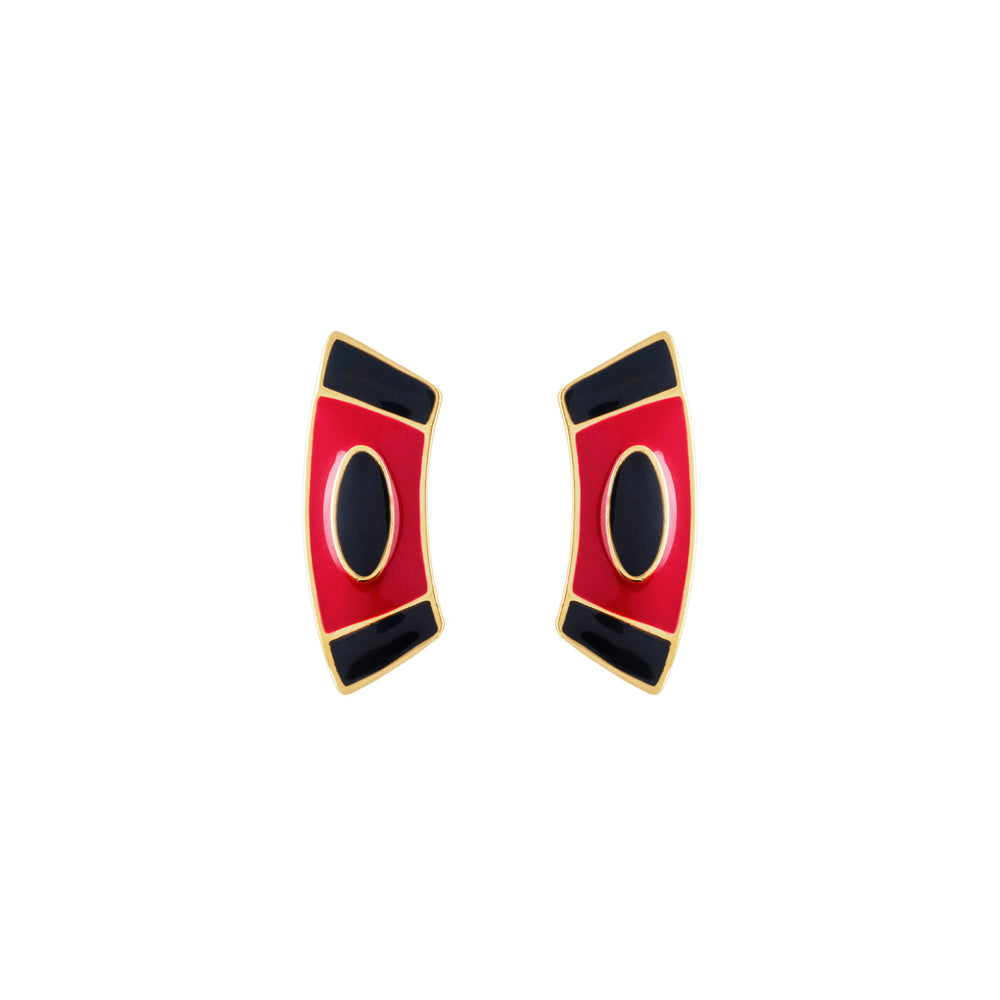 1980s Vintage Monet Geometric Necklace And Earring Set