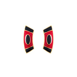 1980s Vintage Monet Geometric Necklace And Earring Set