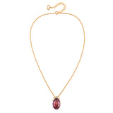 1980s Vintage Christian Dior Amethyst Swarovski Pendant Necklace And Earring Set