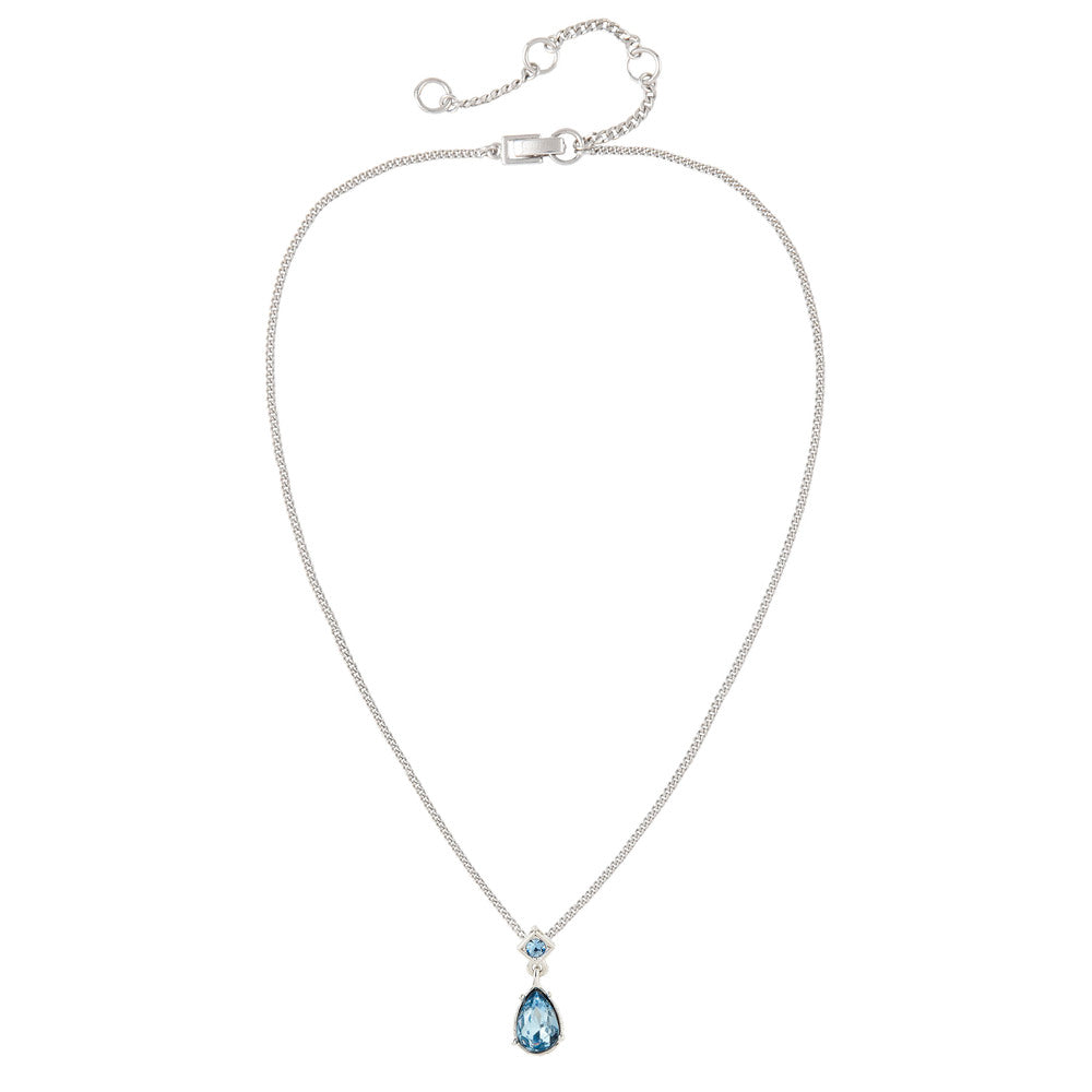 Givenchy Sapphire Clip-On Earring and Necklace Set