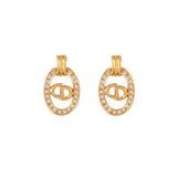 1980s Vintage Christian Dior Necklace And Clip-On Earring Set
