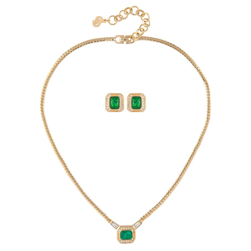 1980s Vintage Christian Dior Necklace And Earring Set