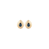 1980s Vintage Christian Dior Faux Sapphire Necklace And Earring Set