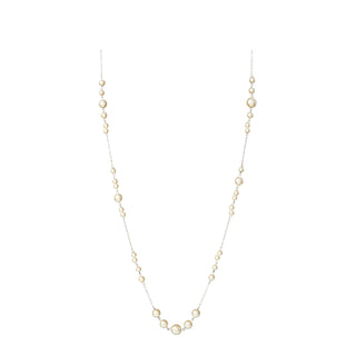 Sterling Silver Faux Pearl Necklace