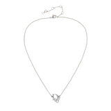 1980s Vintage Christian Dior Logo Pendant Necklace