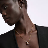 1990s Vintage Nina Ricci Criss-Cross Necklace