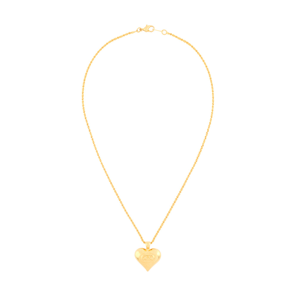 1990s Vintage Valentino Heart Pendant Necklace