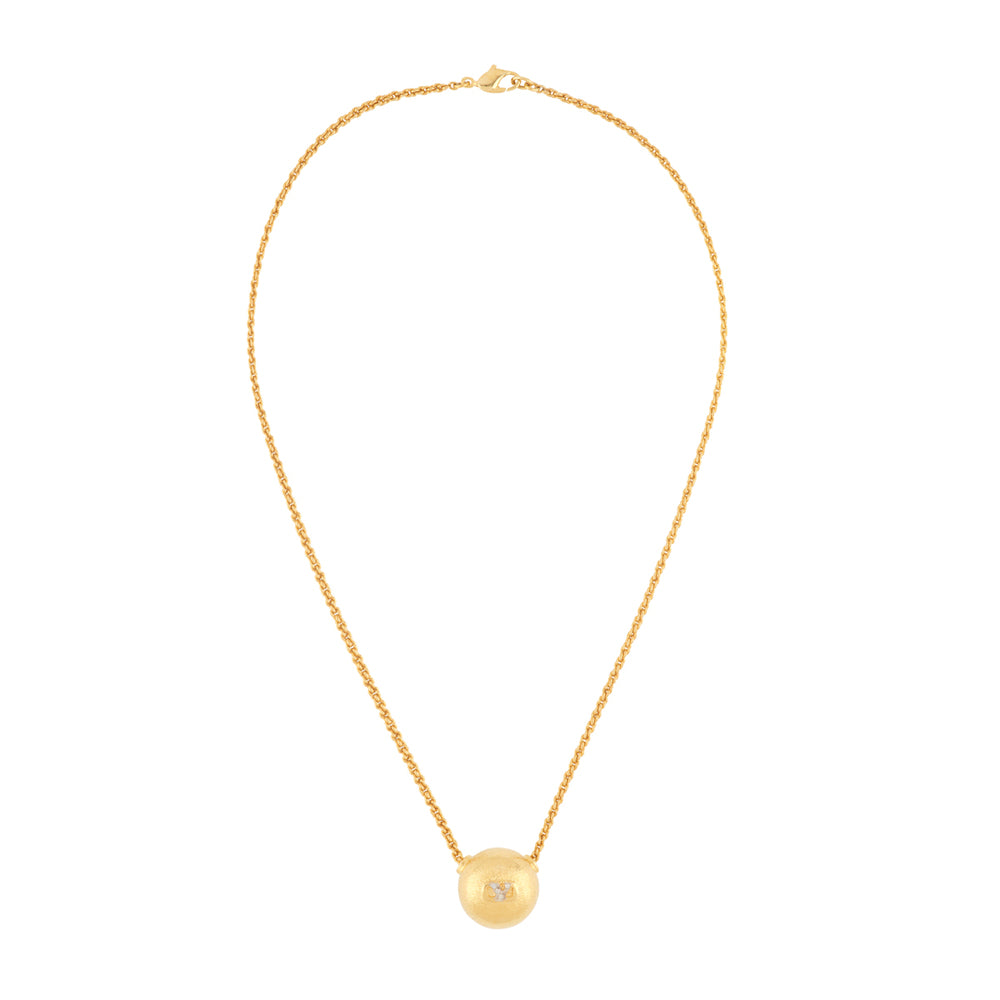 1980s Vintage Valentino Round Pendant Necklace