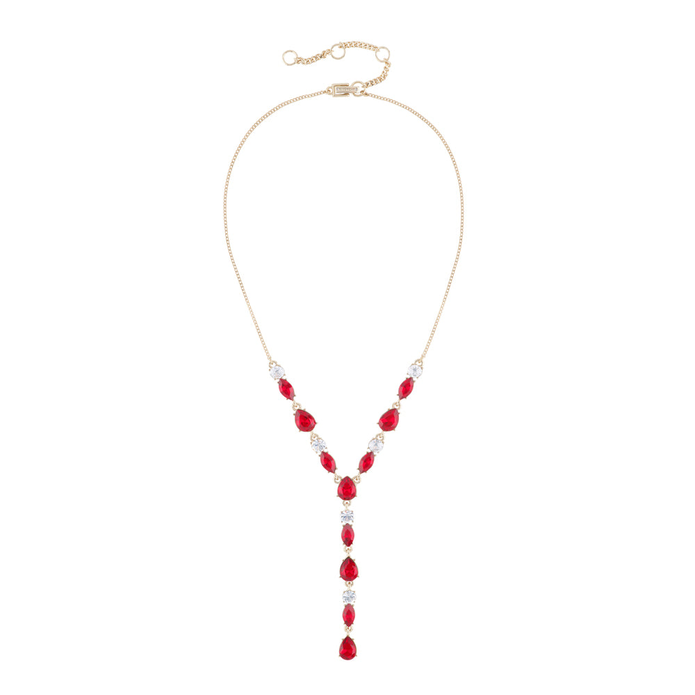 1980s Vintage Givenchy Ruby Red Necklace