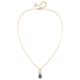 1980s Vintage Christian Dior Sapphire Pendant Necklace