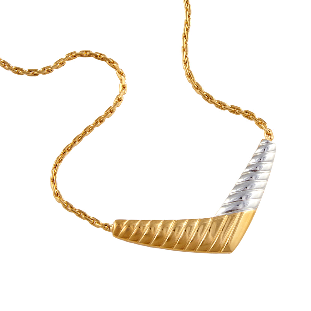 1980s Vintage Mixed Metal Necklace