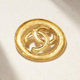 1980s Vintage Chanel Medallion Brooch