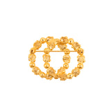 1980s Vintage Stylised Wreath Brooch