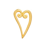 1980s Vintage Heart Brooch